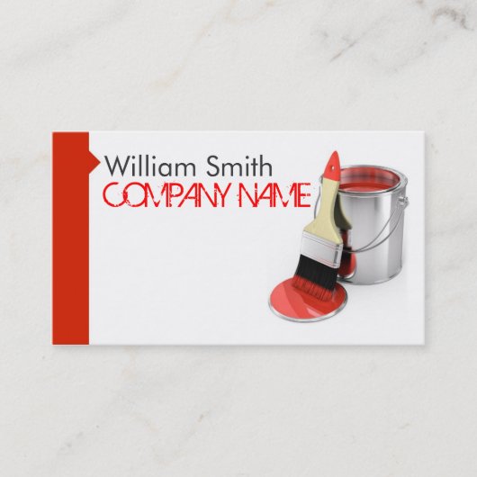 Painter Business Card Visitenkarte (Vorderseite)