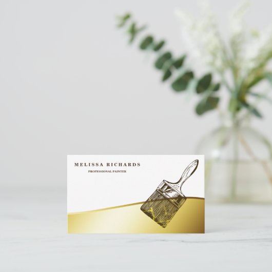 Painter Business Card Visitenkarte (Stehend Vorderseite)