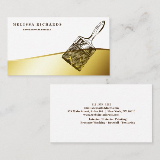 Painter Business Card Visitenkarte (Vorne/Hinten)