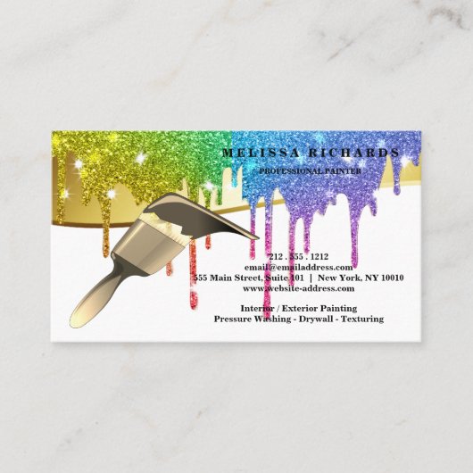 Painter Business Card Visitenkarte (Vorderseite)
