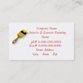 Painter Company Visitenkarte (Rückseite)