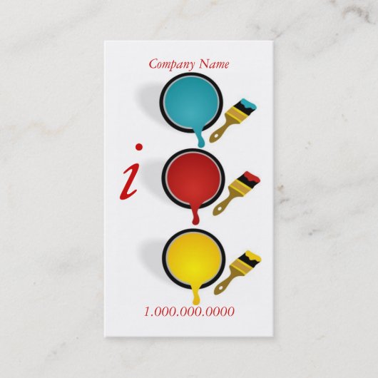 Painter Company Visitenkarte (Vorderseite)