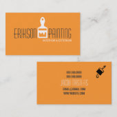 Painter Construction Business Card Visitenkarte (Vorne/Hinten)
