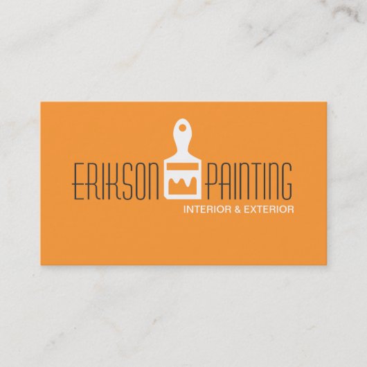 Painter Construction Business Card Visitenkarte (Vorderseite)