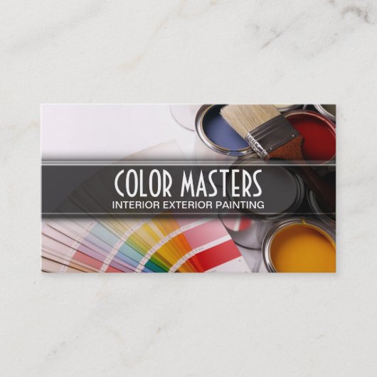 Painter Construction Business Card Visitenkarte (Vorderseite)