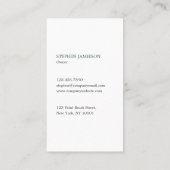 Painter & Decorator Dark Green and White Visitenkarte (Rückseite)