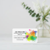 Painter & Decorator Interior and Exterior Visitenkarte (Stehend Vorderseite)