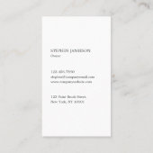 Painter & Decorator Minimal Charcoal Grey White Visitenkarte (Rückseite)