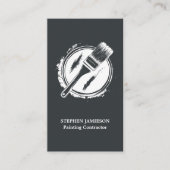 Painter & Decorator Service Grey and White  Visitenkarte (Vorderseite)