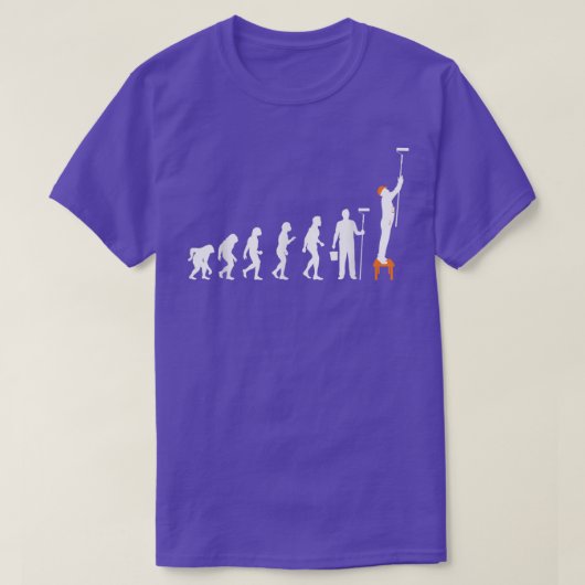 Painter EvolutionHouse Decorator Designer Worker P T-Shirt (Design vorne)