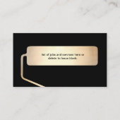 Painter Gold Spray Painter Black-Visitenkarte Visitenkarte (Rückseite)