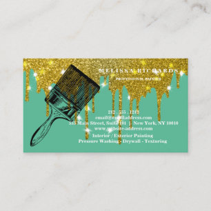 Painter Gold Tropfen Visitenkarte