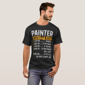Painter Hourly Rate Funny Painter  T-Shirt (Vorne ganz)