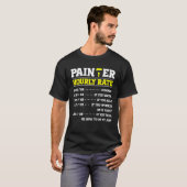 Painter Hourly Rate Handyman For Paint Artistic Ar T-Shirt (Vorne ganz)