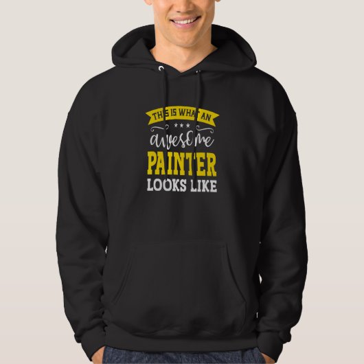 Painter Job Title Employee Funny Worker Profession Hoodie (Vorderseite)