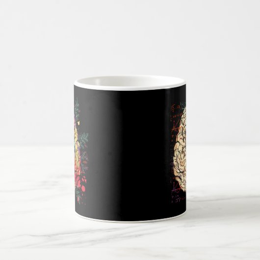 Painter Neuroscience Colorful Hu Brain Kaffeetasse (Mittel)