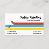 Painter Paint Roller Visitenkarte (Vorderseite)