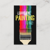 Painter Painter Job Business Card Visitenkarte (Vorderseite)