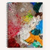 Painter Palete Spiral Notebook Notizblock (Vorderseite)