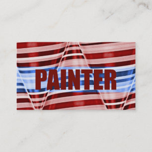 Painter Patriotic Business Card Visitenkarte
