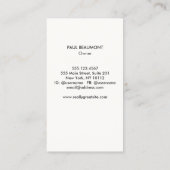 Painter-Pinsel-Logo Visitenkarte (Rückseite)