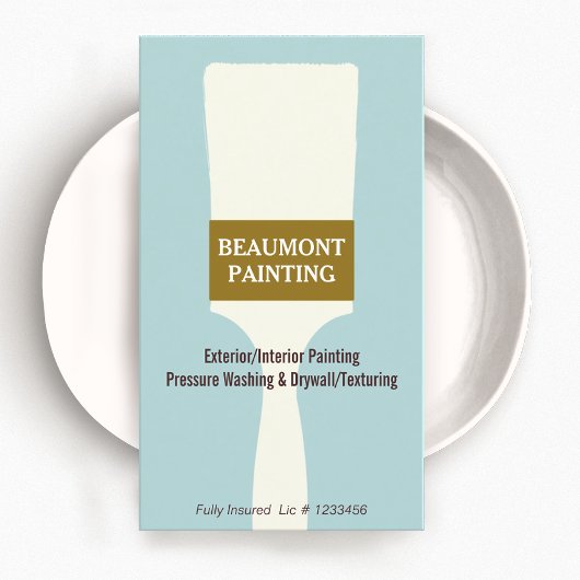 Painter-Pinsel-Logo Visitenkarte