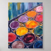 Painter’s Palette | Watercolor Artist Painting Poster (Vorne)