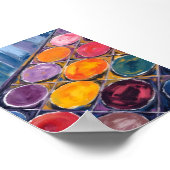 Painter’s Palette | Watercolor Artist Painting Poster (Ecke)