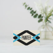 Painter Trendy Business Card Visitenkarte (Stehend Vorderseite)