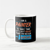 Painter Ume Ich bin nie falsch Funny Bold Spaß Kaffeetasse (Links)