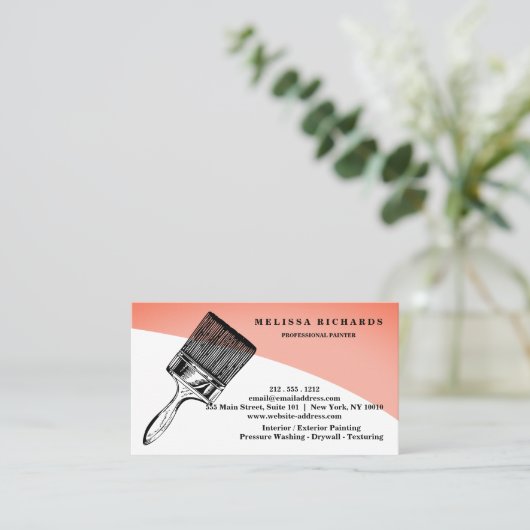 Painter Visitenkarte (Stehend Vorderseite)
