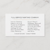 Painter Visitenkarte (Rückseite)