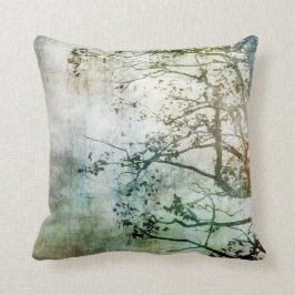 Painterly abstrakter Baum-Kissen-Dekor Kissen