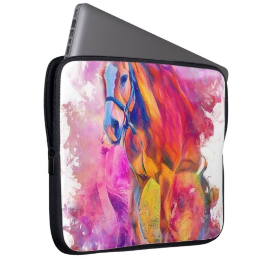 Painterly Animal - Pferd Laptopschutzhülle (Vorne Rechts)