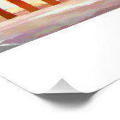 Painterly Bahamas Sommer Vacation Beach Szene Poster (Ecke)