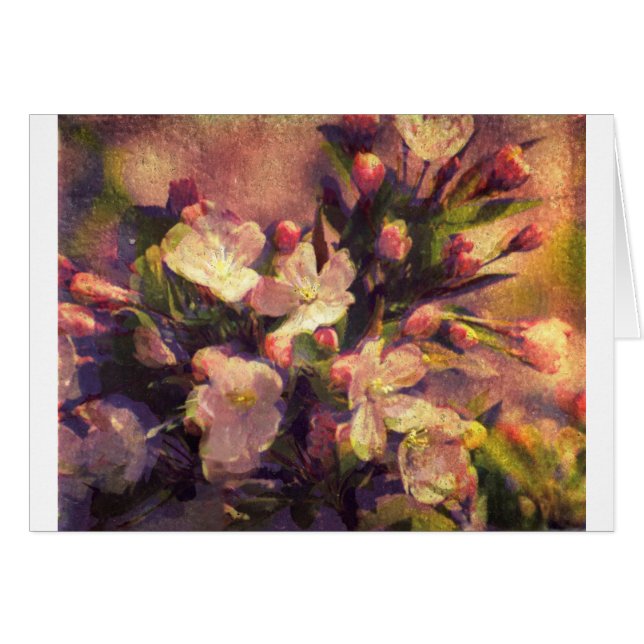 Painterly Bild von Crabapple Blüte (Vorderseite (Horizontal))