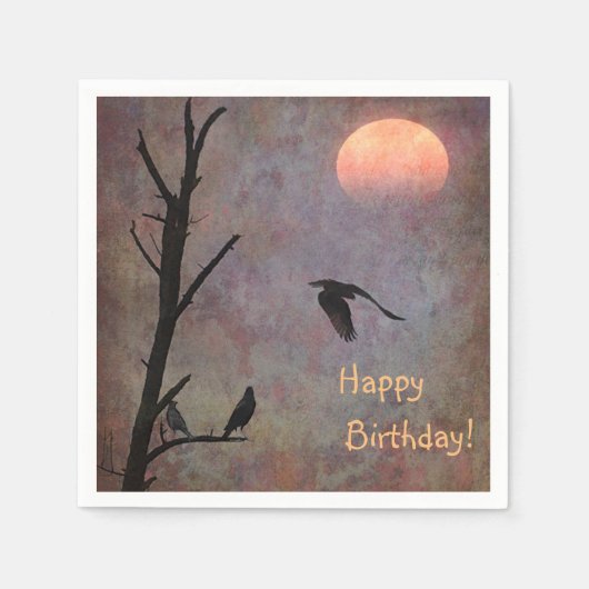 Painterly Birthday Serviette (Vorderseite)