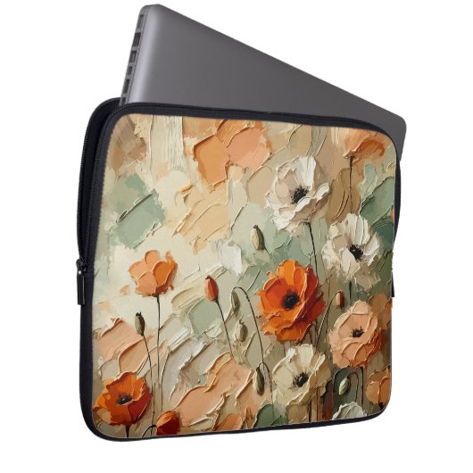 Painterly Bloomscape Laptopschutzhülle (Vorne Rechts)