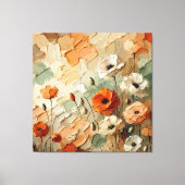 Painterly Bloomscape Leinwanddruck (Vorderseite)