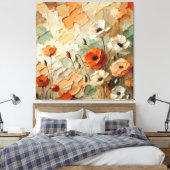 Painterly Bloomscape Leinwanddruck (Insitu (Schlafzimmer))