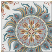 Painterly Boho Mandala Stoff (Nahaufnahme)