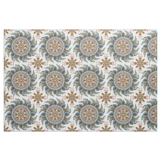 Painterly Boho Mandala Stoff (Fat Quarter (45,7 x 55,9 cm))