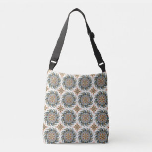Painterly Boho Mandala Tragetaschen Mit Langen Trägern