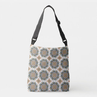 Painterly Boho Mandala Tragetaschen Mit Langen Trägern