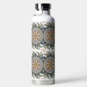Painterly Boho Mandala Trinkflasche (Rechts)