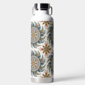 Painterly Boho Mandala Trinkflasche (Vorderseite)