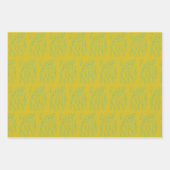 PAINTERLY DOT STRIPES UND WIRBEL DOODLES PINK ETC GESCHENKPAPIER SET (Vorderseite 3)