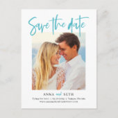 Painterly EDITABLE COLOR Save the Date Postkarte (Vorderseite)