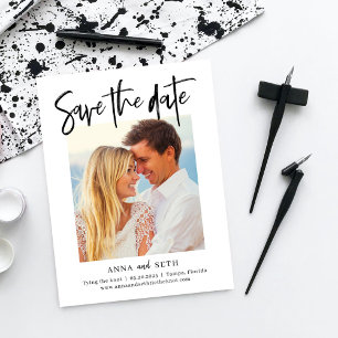 Painterly EDITABLE COLOR Save the Date Postkarte