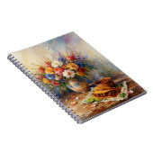 Painterly Floral Birria Tacos | Custom Monogram Notizblock (Rechte Seite)